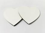 Amazing 100x100mm Delicate Heart Shape Sublimation MDF Blank Coaster for Wedding