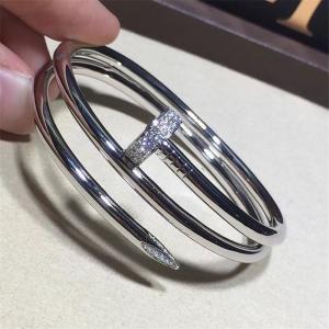 Quality C luxury just nail bracelet 18k gold white gold yellow gold rose gold bracelet Jewelry factory in Shenzhen, China wholesale