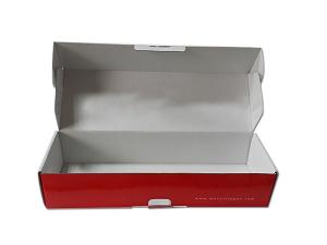 Quality Corrugated box with red color printing wholesale