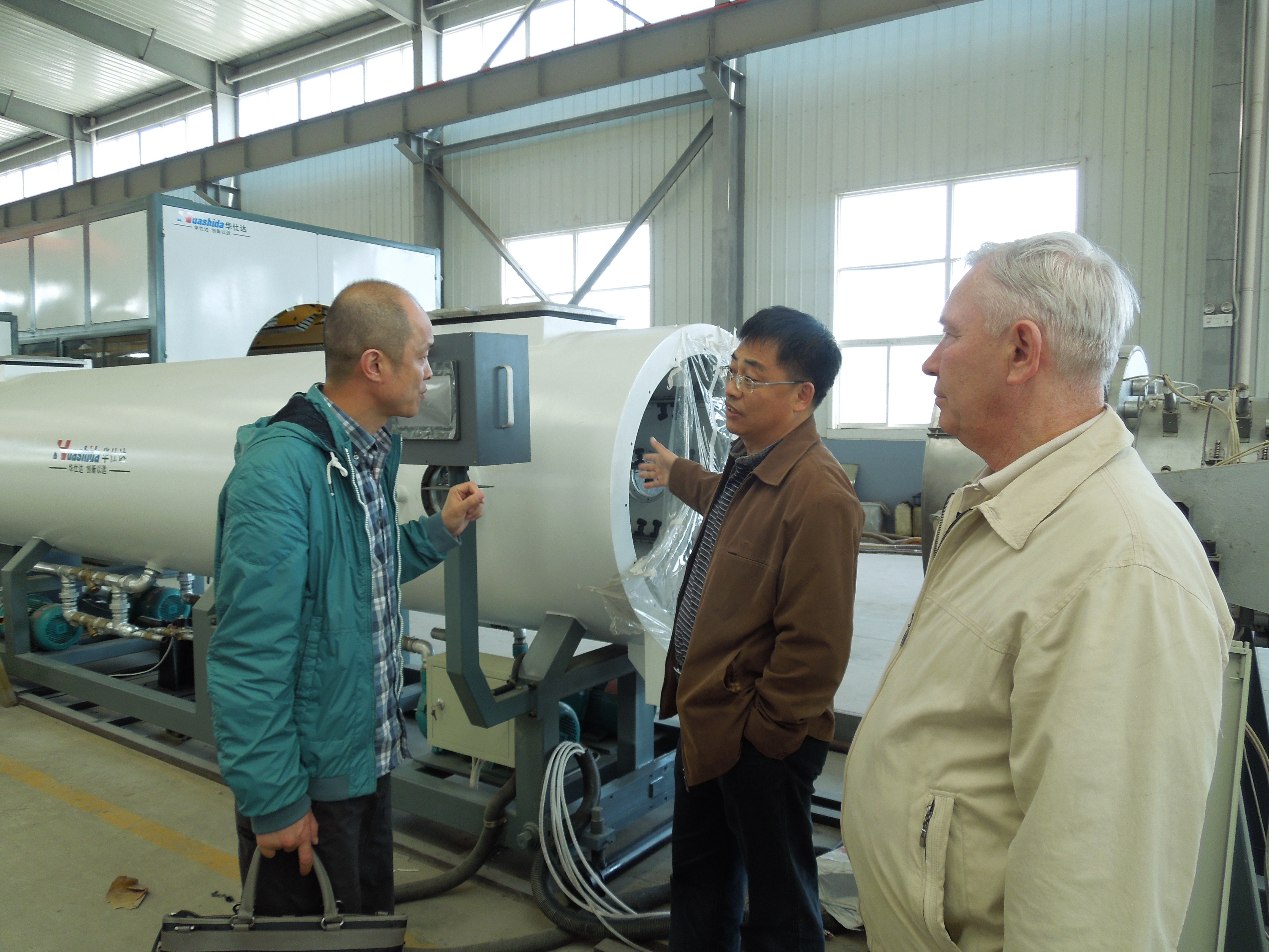 High Quality And Efficent White Pre insulated Pipe Extrusion/ Tube Extruding Production Line