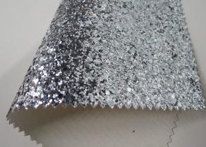 Quality Pu Cloth Backing Real Glitter Wallpaper , Modern Textured Sparkle Wallpaper wholesale
