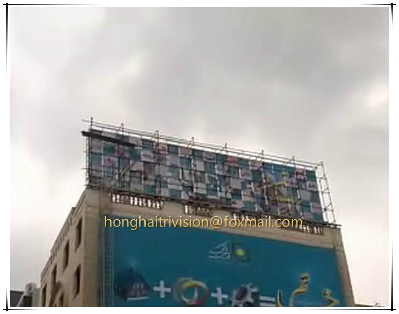Creative big matrix trivision billboard for outdoor advertising