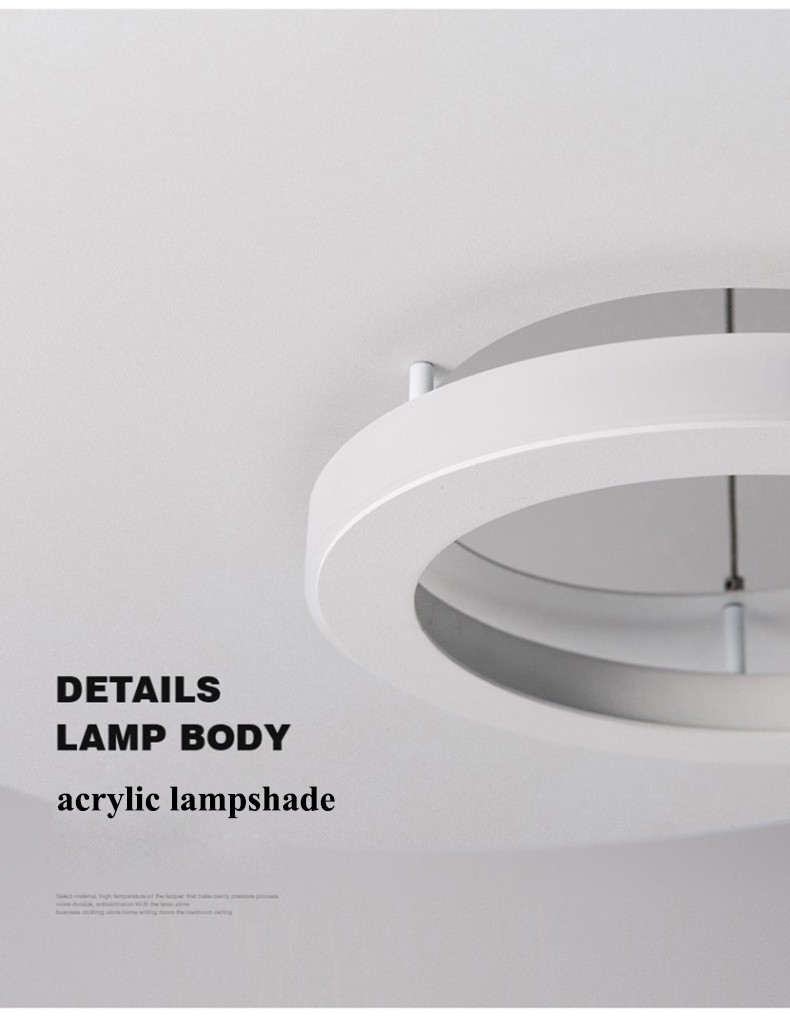 Modern Round Aluminum Led Pendant Lights For Living Room Dining Room LED Chandelier(WH-AP-586)