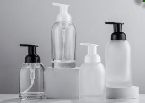 Quality 250ml 375ml Glass Cosmetic Soap Foam Pump Bottle Recyclable wholesale