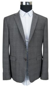 Quality Gentleman Gray Slim Fit Blazer / Business Blazer Anti Shrink Breathable wholesale