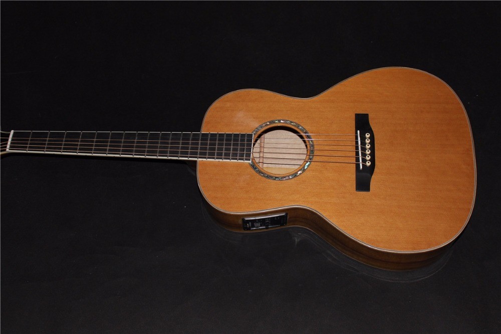 AAAAA all solid OO body guitar custom Solid OO acoustic guitar 14 frets acoustic electric guitar