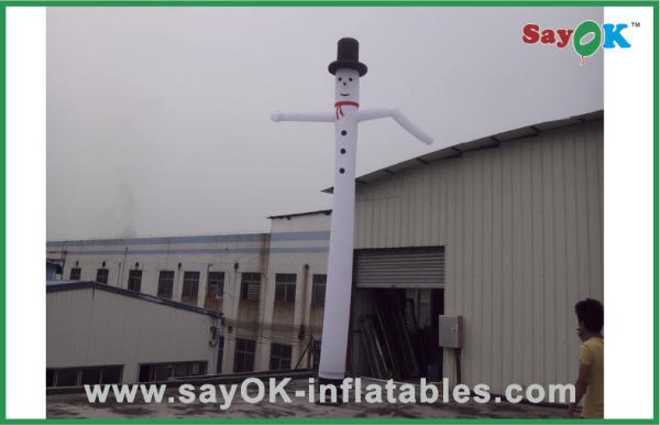 Inflatable Floppy Man White Outdoor Advertising Inflatable Air Dancer With Hat