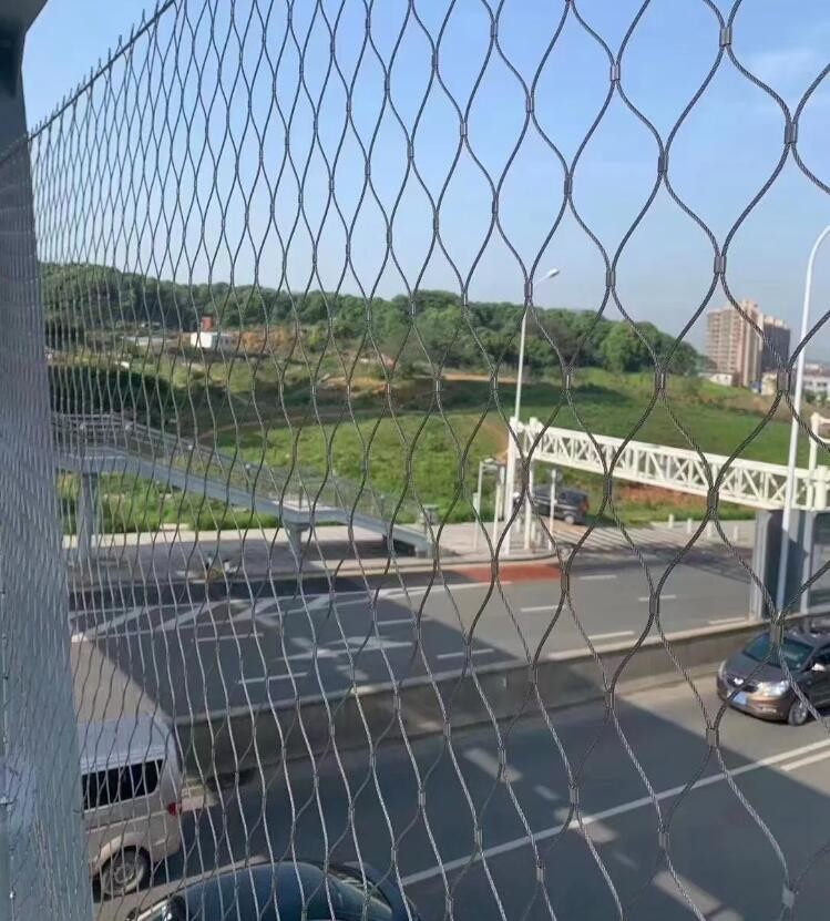 Flexible Durable Stainless Steel Rope Mesh For Bridge Railings And Safety Fence