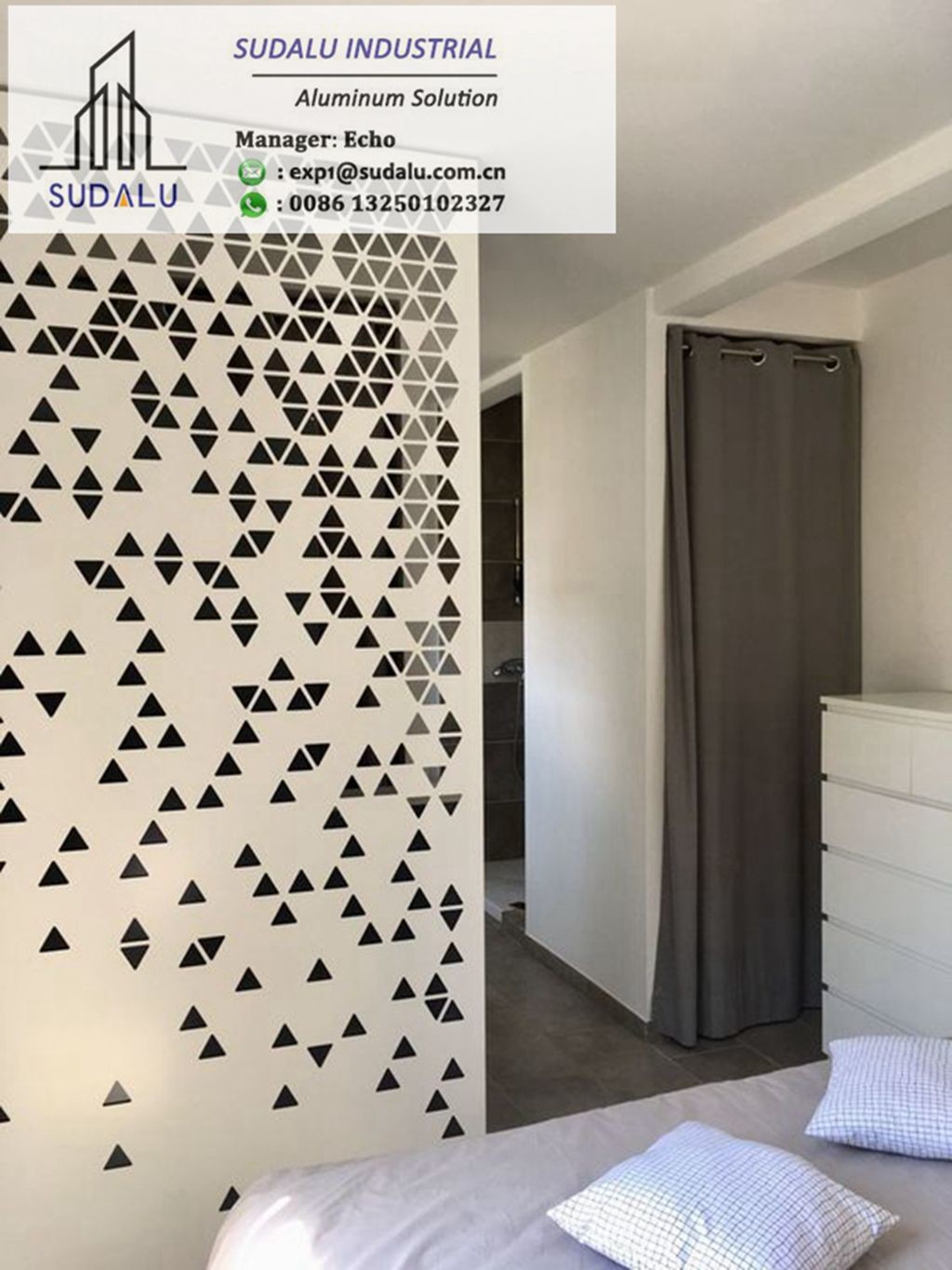Aluminum Indoor Partition Laser Cut Screen Decoration Panel Powder Coated Perforated Sheet