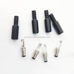 Customizable Length 2.1*5.5*9mm DC Power Plug RoHS Compliant Male Gender Black