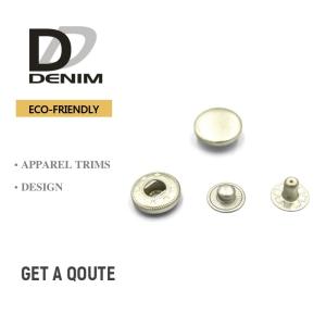 Quality Dull Silver Spring 8mm Metal Clothing Snaps wholesale