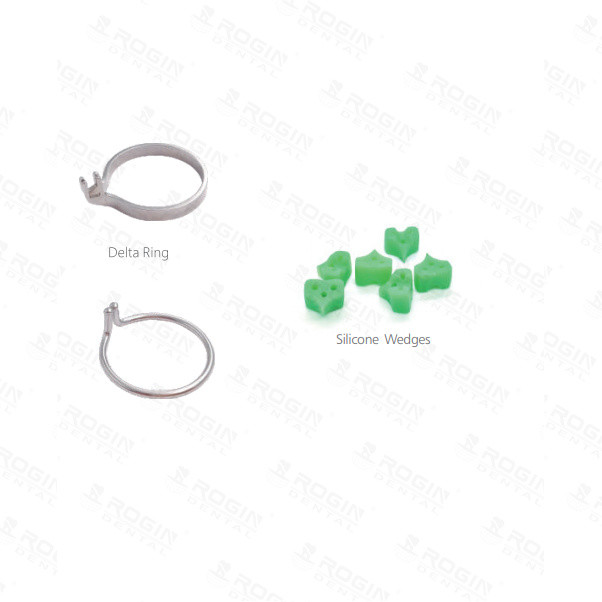 Dental Matrix System Endodontic Materials Matrices Banks Stainless Steel Bands With 6 Sizes And 2 Rings For Dentists Use