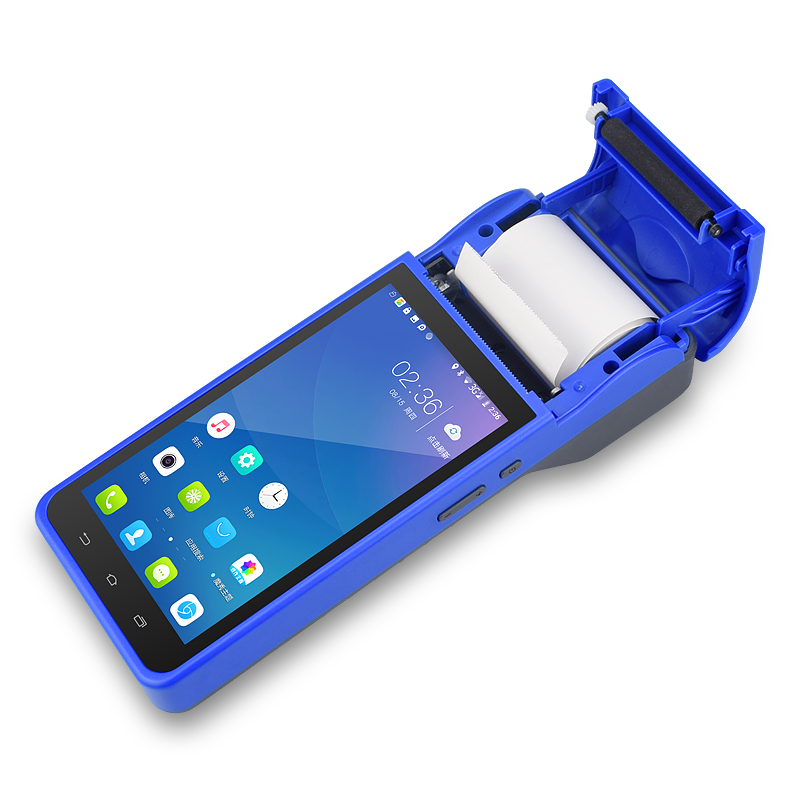 5.5" IPS Screen Handheld Mobile POS Terminal with 4G/Scanner/58mm Receipt Thermal Printer