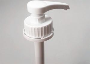 Quality 10 - 30Ml Output Lotion Pump Dispenser Pure White Color Screw Down Type wholesale