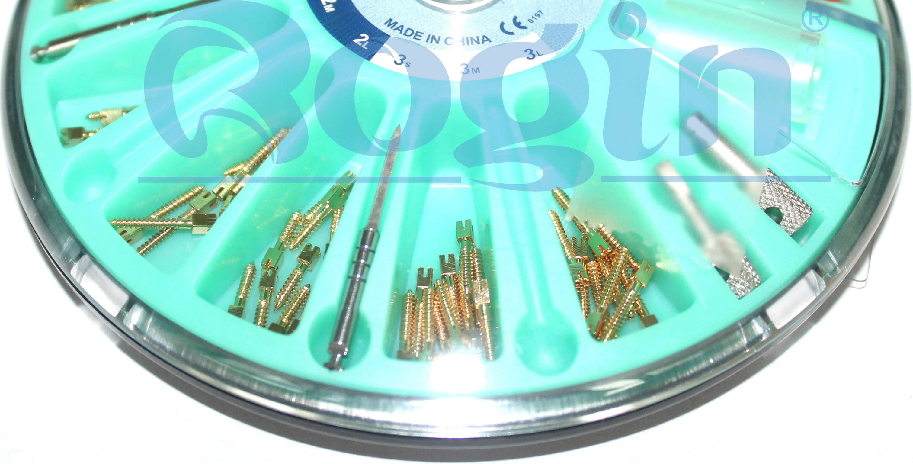 120 PCS cosmetic Golden Plated dental implant screw FOR teeth restoration