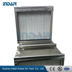 Quality 99.95% Efficiency Terminal HEPA Filter , Deep Pleated Air Filter For Clean Room wholesale
