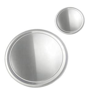 Quality 18 gauge 18 inch round aluminum pizza dish pizza platter pizza plate with wide rim wholesale