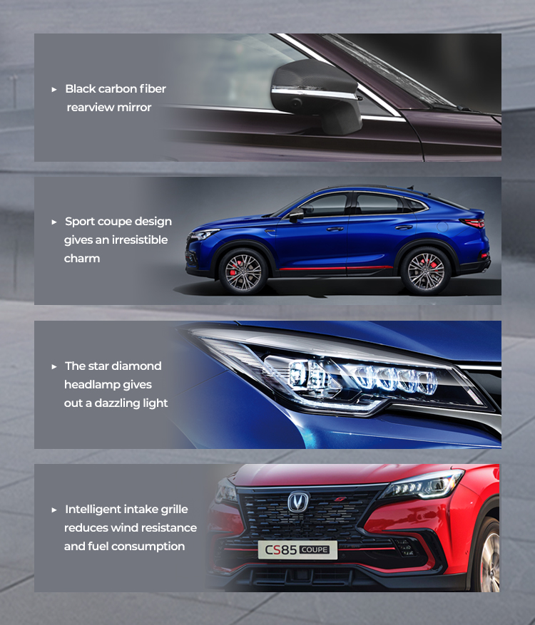 2024 Changan Cs85 Cs55 Cs95 1.5T 2.0T Automatic Petrol 5 Seats SUV Car with R19 Tire Size and FWD Drive