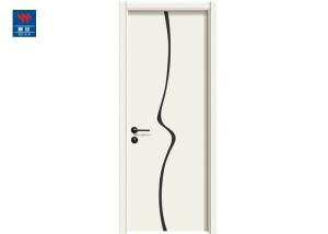 Quality Waterproof Eco-Friendly Wood Plastic Panel Modern Bathroom Design Interior WPC Door wholesale