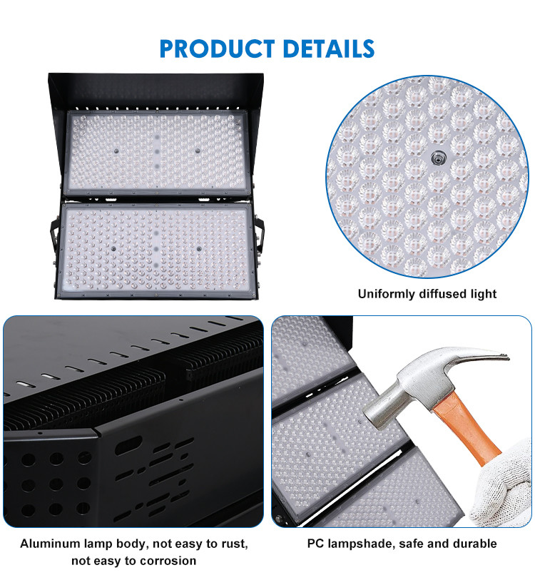 100V-270V Led Arena Floodlights 1000 Watt Led Stadium Light