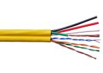 UTP CAT5E+4C Siamese Coaxial Cable , Siamese Cable For Cctv PE Insulation