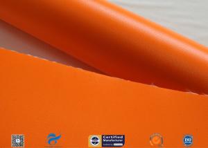 Quality Orange 510g Silicone Coated Fiber Glass Cloth For Fabric Expansion Joint wholesale