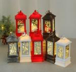 Christmas Flame Wind Lamp Santa Claus Decoration Lantern