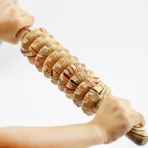 Quality Handheld Round 38cm Wooden Massage Roller Stick For Fascia wholesale