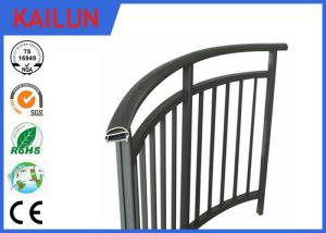 Quality Powder Coated Extrusion Aluminium Balustrade Profiles For Interior Stairway 85 Mm Width wholesale