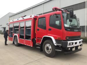 Quality 177kw 6 Wheeled Water Tank Fire Truck 6000L Capacity With Double Cabin wholesale
