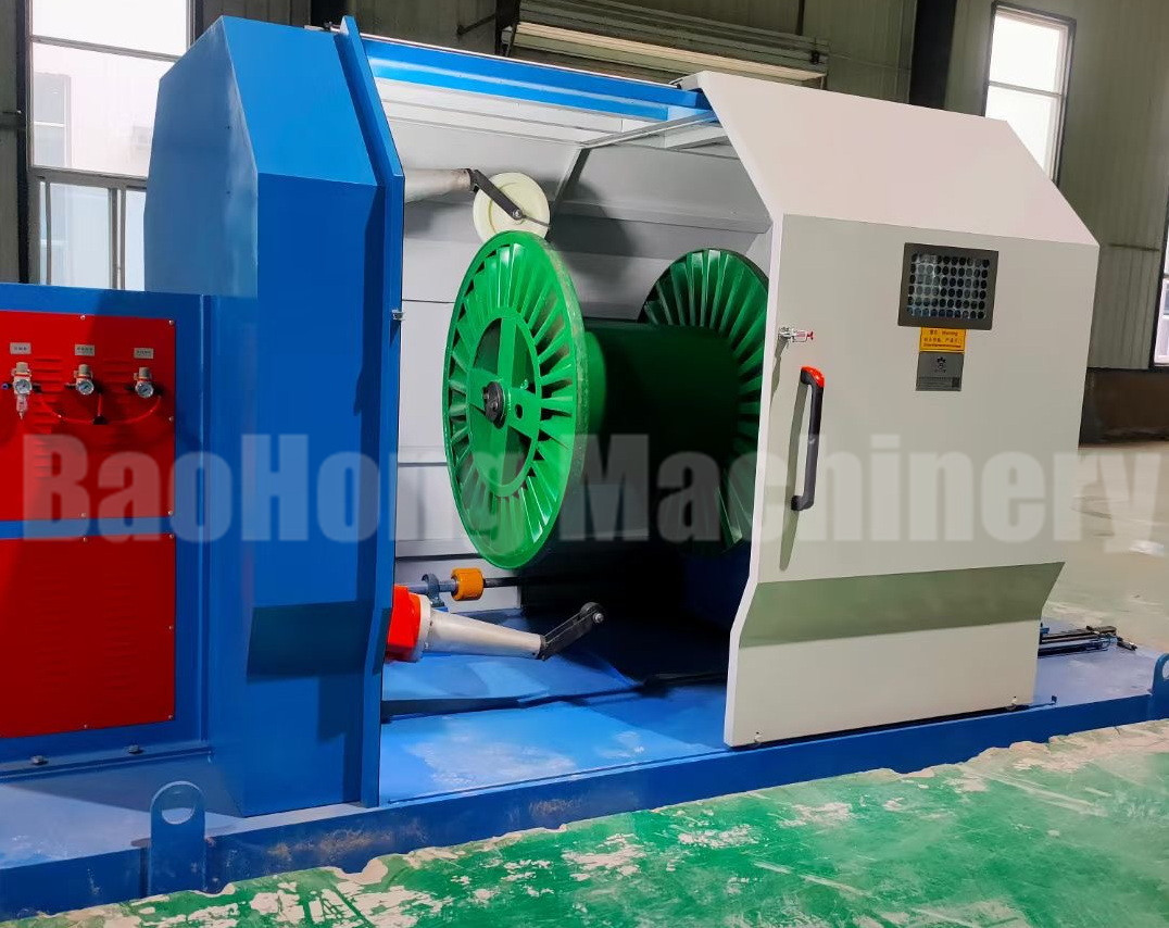 PLC Control Single Twist Cable Machine Center / Side Wrapping 1000rpm
