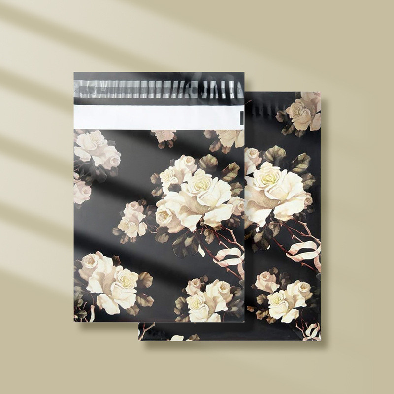 Customized Biodegradable Courier Bags With Photooxygen Degradation And Self Sealing Strip