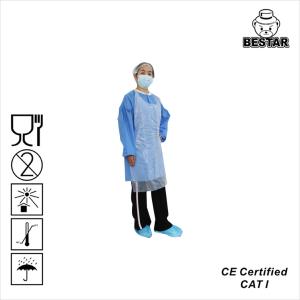 Quality Antidust Long Sleeve Plastic Apron Disposable Polythene Aprons 5XL wholesale