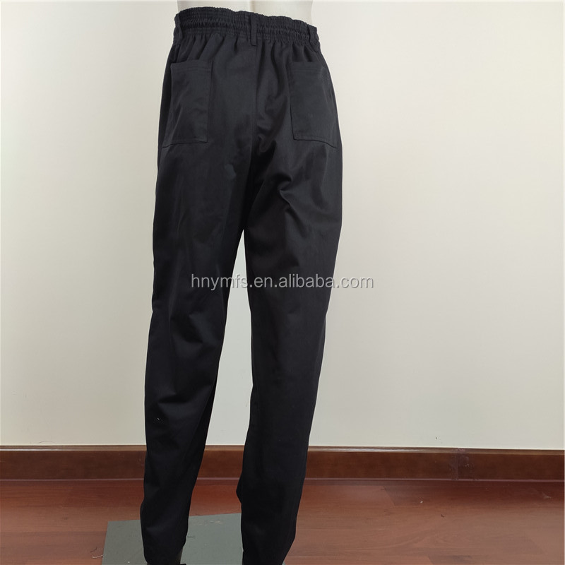 professional pants factory new design Kitchen Uniforms restaurant chef black chef pants