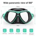 Adult Liquid Silicone Snorkeling Goggles Scuba Diving Mask OEM