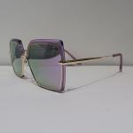 Polygon Anti Reflective Sunglasses TR90 , Transparent Purple Polarized