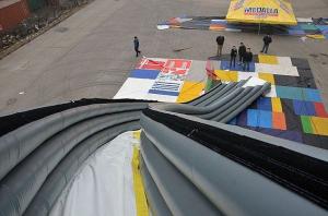Quality Inflatable Curved Yacht Slide, Inflatable Water Sports Games wholesale