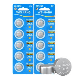 Quality CR1232 CR1225 Button Cell Battery Lithium Cell 3V CR1220 For Watches wholesale