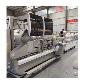 Quality 4000mm Aluminum Window And Door Making Machine Automatic Double Head Cutting Saw wholesale