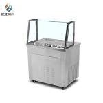 Commercial Fried Ice Cream Roll Maker Machine Double Pans