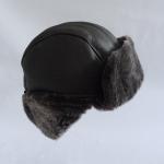 Fashion warm trapper double face sheepskin hat for men