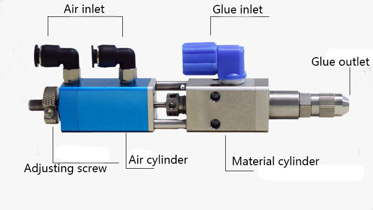 Needle Off Glue Dispensing Valve Small Flow UV Glue Firing Pin Valve HJD32F