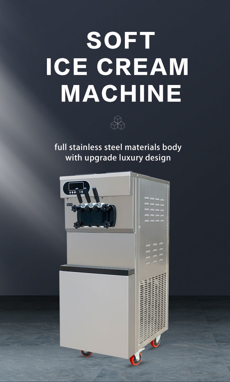 36l Hotel Commercial Ice Cream Machine Mix Mobile Gelato Maker Commercial