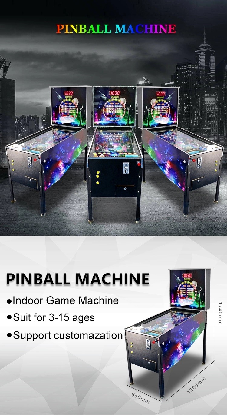 132 ( L ) x 81 ( W ) x 189 ( H ) cm Pinball Game Machine 120KG Weight For Children
