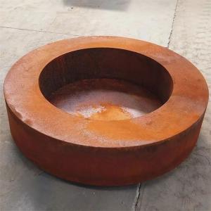 Quality Freestanding Outdoor Garden Low Profile Corten Steel Round Fire Pits wholesale