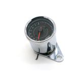 CE DC 12 Volt Tachometer , Retro Round Digital Motorcycle Speedometer