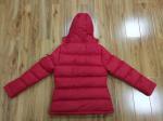 Red Quilted Jacket Womens Puffer Longline Coat Ladies Short Padded Jacket With