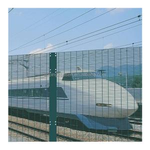 Quality Frame Finishing PVC Coated Trellis Gates for Railway 358 Anti-Climb Security Fence wholesale