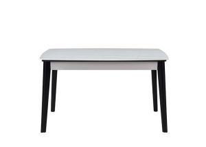 Quality 130cm Stylish Family Rock Slate Solid Wood Dining Room Table wholesale