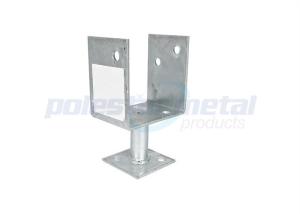 Quality Heavy Duty Joist Hangers Timber To Masonry 65 x 102mm Full Stirrup Post Anchor wholesale